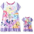 thumbnail image 1 of My Little Pony Girls' Little Nightgown with Matching Doll Gown, MLP Majestic Mauve, 4, 1 of 1