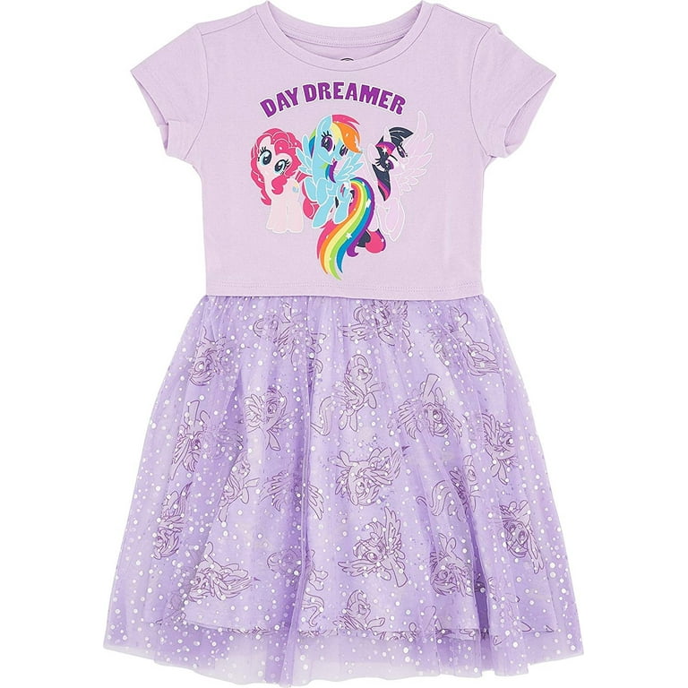 My Little Pony Girls Little Tulle Costume Dress 6 6X Small Lilac