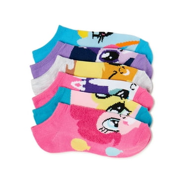 My Little Pony, Girls No-Show Socks, 6-Pack, Sizes S-L