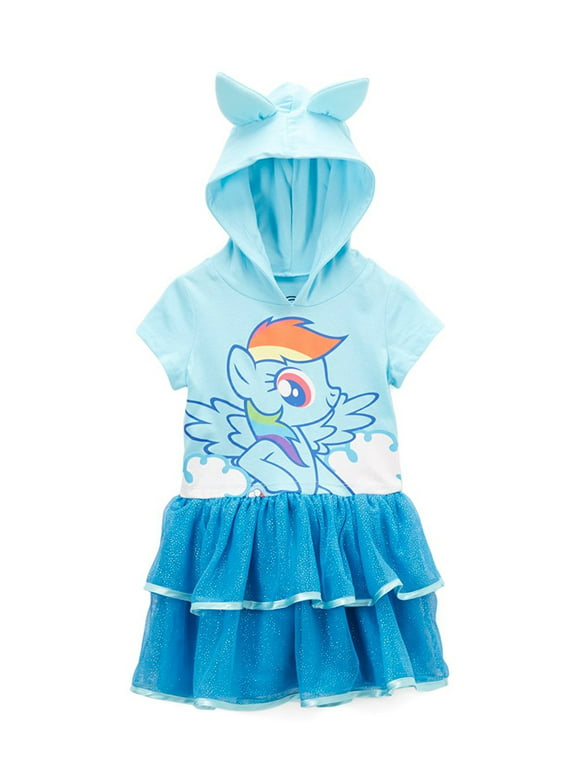 My Little Pony Girls' Toddler Hooded Costume Ruffle Dress