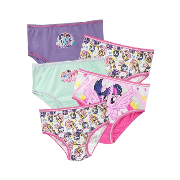 My Little Pony Girls Underwear 5 Pack Sizes 2T-8