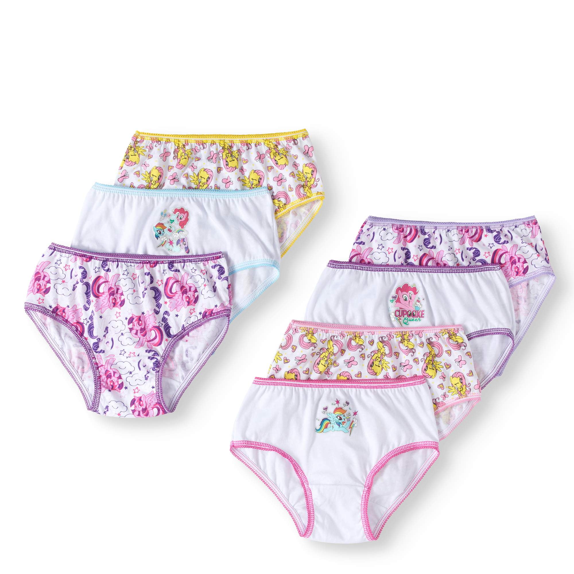 My Little Pony Girls' Underwear, 7-Pack