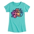 thumbnail image 1 of My Little Pony - Gradient Logo - Girls Fitted Short Sleeve Tee, 1 of 4