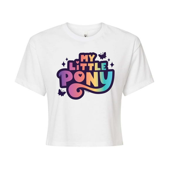 My Little Pony - Gradient Logo - Junior's Cropped Tee