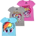 thumbnail image 1 of My Little Pony Hasbro Twilight Girls' Short Sleeve T-Shirt Pack of 3, 1 of 4