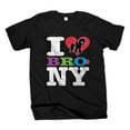 thumbnail image 1 of My Little Pony I Heart Brony Mens Black T-Shirt | XL, 1 of 1