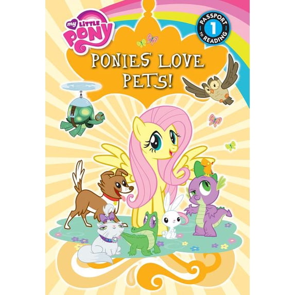 My Little Pony Leveled Readers Ponies Love Pets!, (Hardcover)