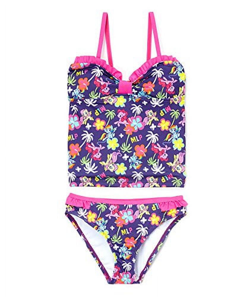 My Little Pony Little Girls' Ruffle Tankini, 4-6x (6X) - Walmart.com