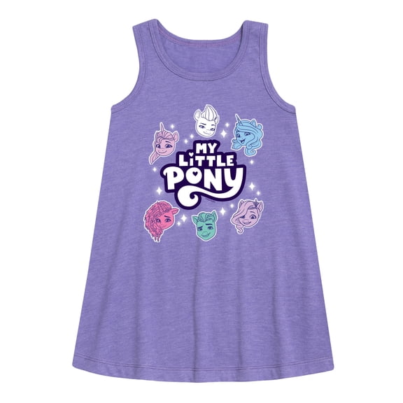 My Little Pony - Logo Heads - Girls Aline Dress