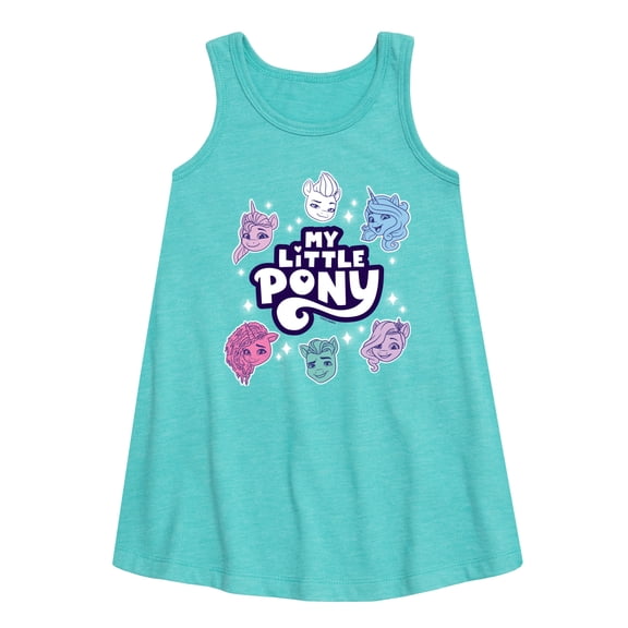 My Little Pony - Logo Heads - Girls Aline Dress