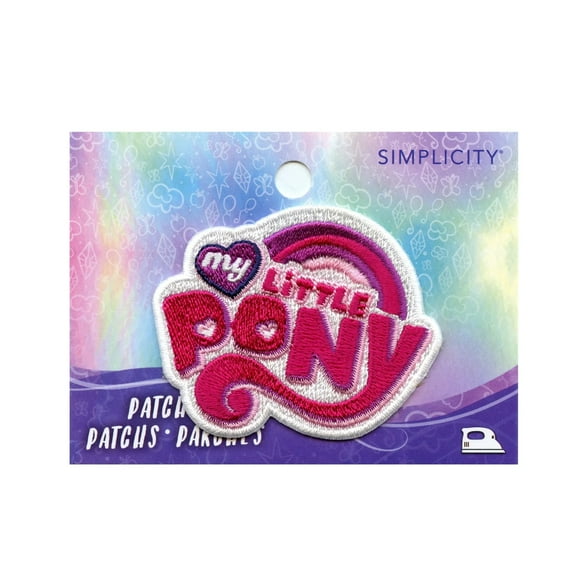 My Little Pony Logo Patch Pink Kids Horse Embroidered Iron On