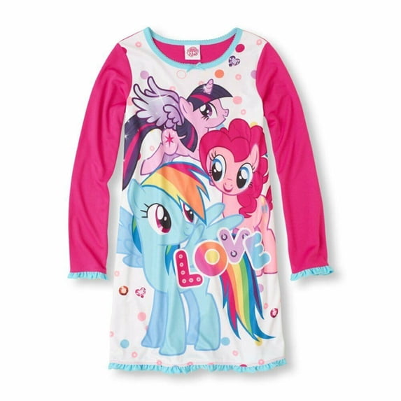 My Little Pony Long Sleeve Nightgown Pajama Girl Size 8
