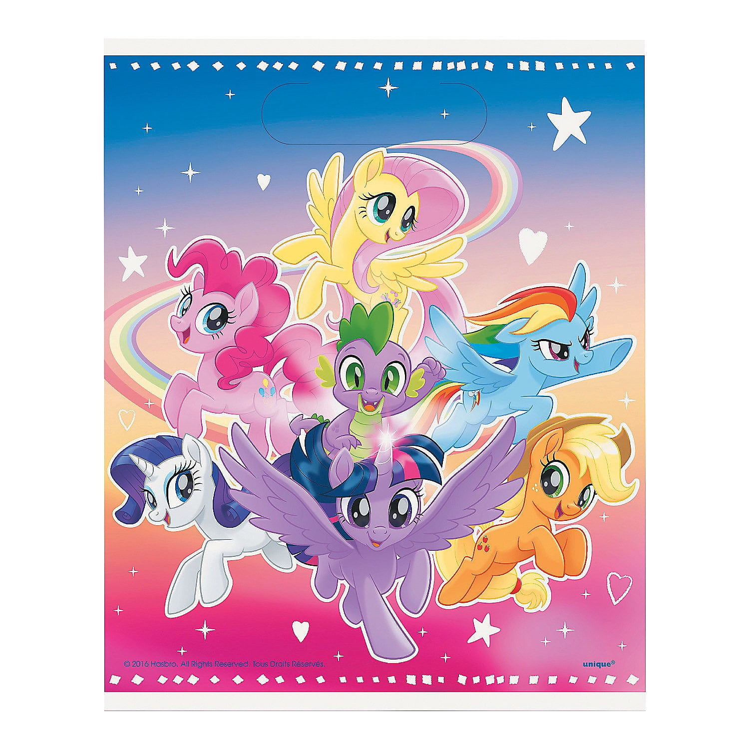 ORIENTAL TRADING COMPANY My Little Pony Loot Bags, 8Ct - Party Supplies - 8 Pieces