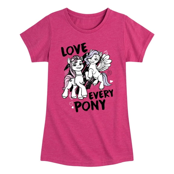 My Little Pony - Love Every Pony - Girls Fitted Short Sleeve Tee