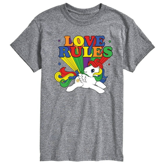My Little Pony - Love Rules Rainbow - Men's Short Sleeve Graphic T-Shirt