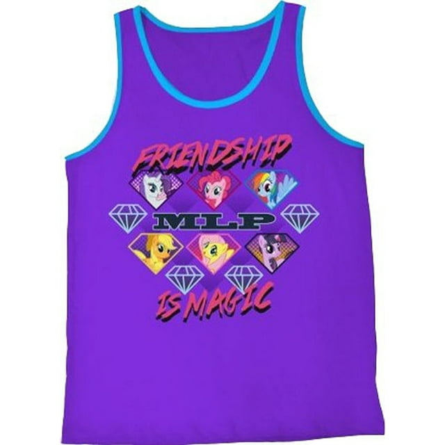 My Little Pony MLP Friendship Is Magic Electric Diamonds Adult Purple Tank Top