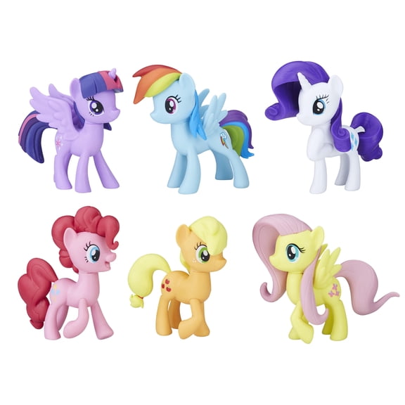 My Little Pony Meet the Mane 6 Ponies Collection, Dolls, 3-inch Figures, Ages 3 and Up