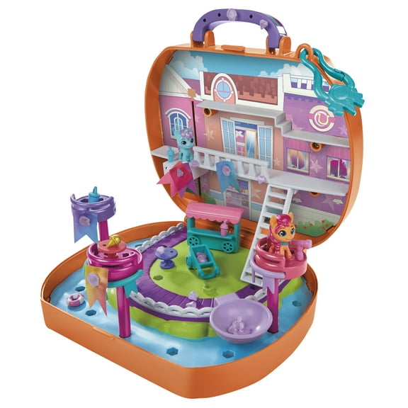 My Little Pony: Mini World Magic Compact Creation Maretime Bay Playset, Sunny Starscout, Only At Walmart