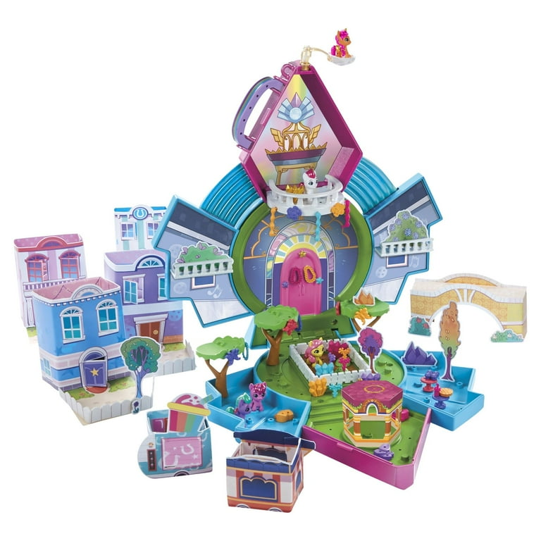 My Little Pony Mini World Magic Epic Mini Crystal Brighthouse Playset with  5 Mini Dolls