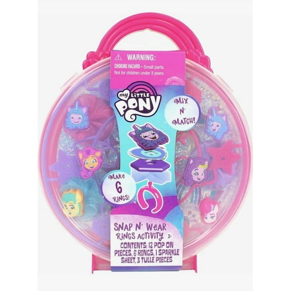 My Little Pony Mix N Match Snap N Wear Rings