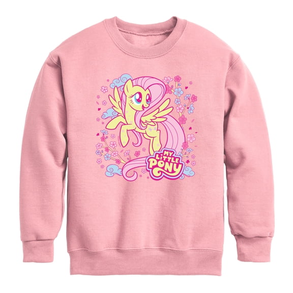 My Little Pony - Mlp Cherry Blossoms - Youth Boys Crew Fleece Sweatshirt