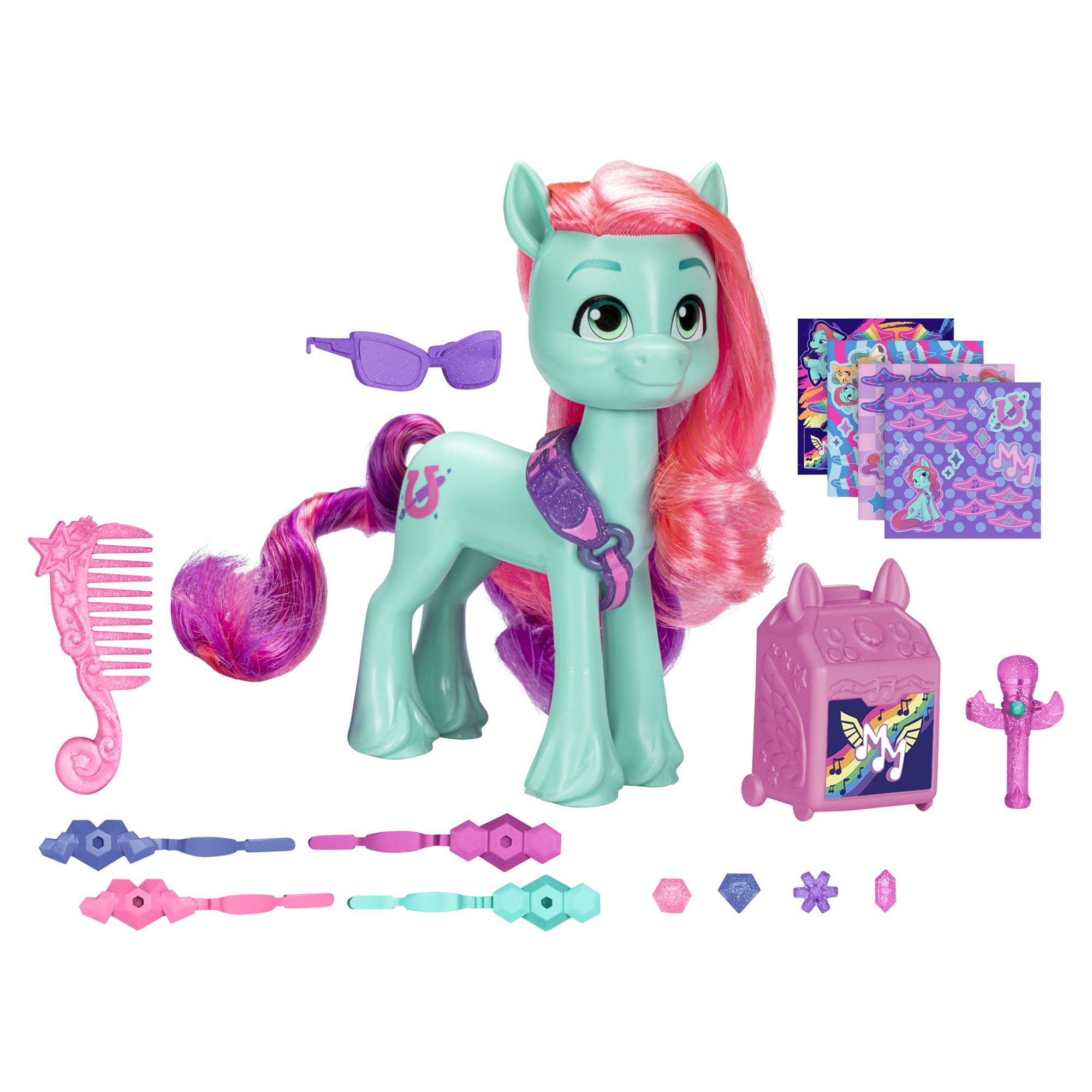 My Little Pony Toy Rainbow Dash Dress-Up Figure – Blue 6-Inch Pony with  Fashion Accessories - My Little Pony