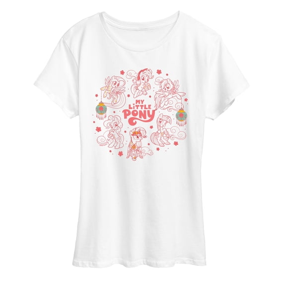 My Little Pony - Lunar New Year Pink Ponies - Women's Short Sleeve Graphic T-Shirt