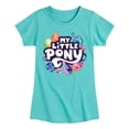 thumbnail image 1 of My Little Pony - New Gen Crystals Logo - Girls Fitted Short Sleeve Tee, 1 of 4