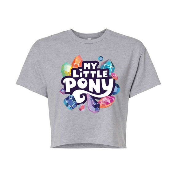 My Little Pony - New Gen Crystals Logo - Junior's Cropped Tee