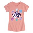 thumbnail image 1 of My Little Pony - New Gen Logo Heads - Girls Fitted Short Sleeve Tee, 1 of 4