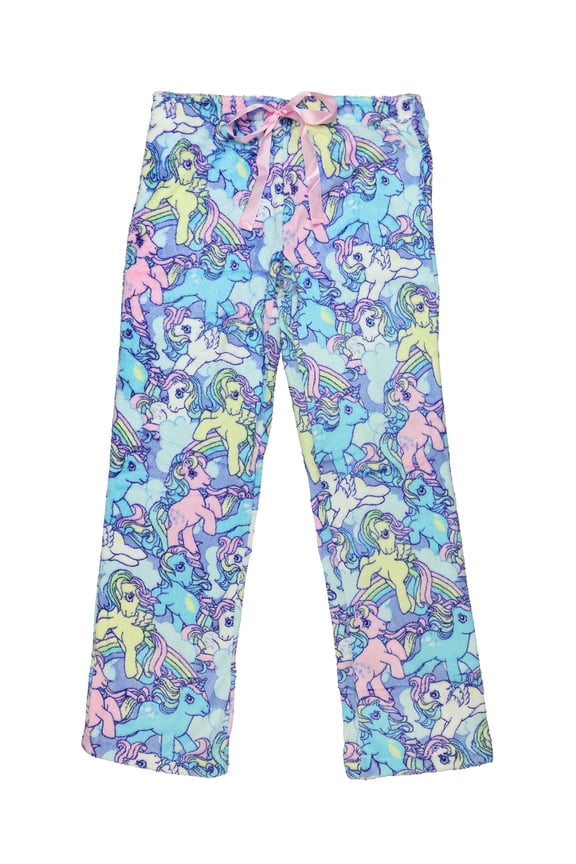 My Little Pony Pajamas Women's Pastel Fleece Lounge Pajama Pant Bottoms