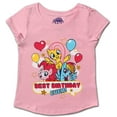 thumbnail image 1 of My Little Pony Pinkie Pie, Rainbow Dash and Fluttershy Girls Single Birthday Tee, 4-6X, 1 of 2
