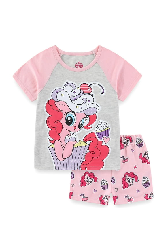Pinkie Pie Short Sleeve T-Shirt and French Terry Shorts Set (Girls), 2 Piece Set, Sizes 4-12