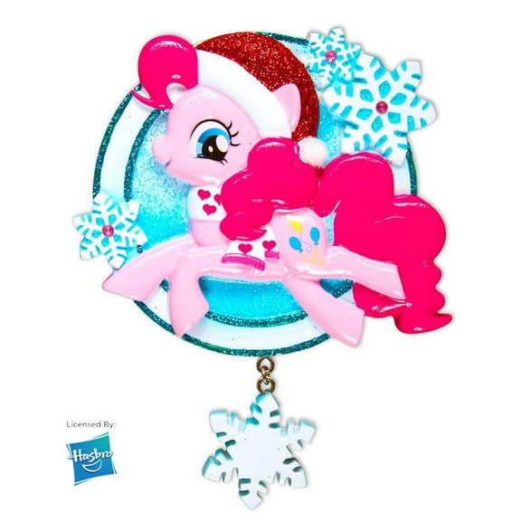 My Little Pony Pinkie Pie w/Snowflake Personalized Christmas Ornament DO-IT-YOURSELF