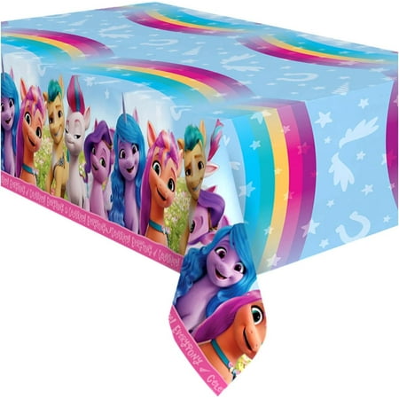 My Little Pony Plastic Table Cover 1 Pack - My Little Pony Party Supplies