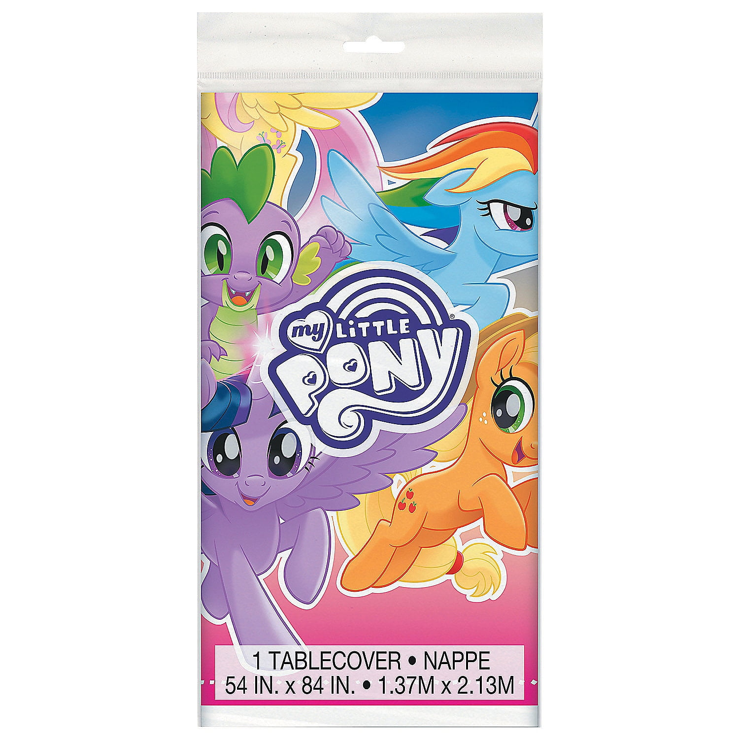 ORIENTAL TRADING COMPANY Hasbro 54" x 84" My Little Pony Plastic Tablecloth
