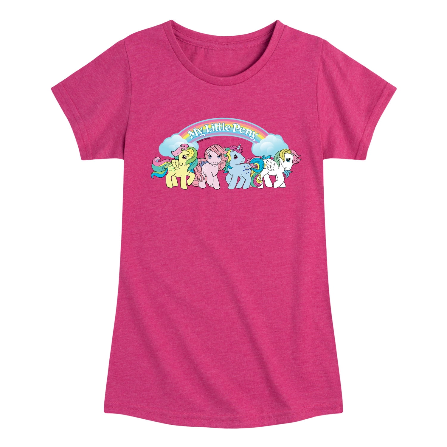 Girls Horse Riding T-Shirt – Glitter Pony Design, Fitted Cotton Tee For Equestrian Kids