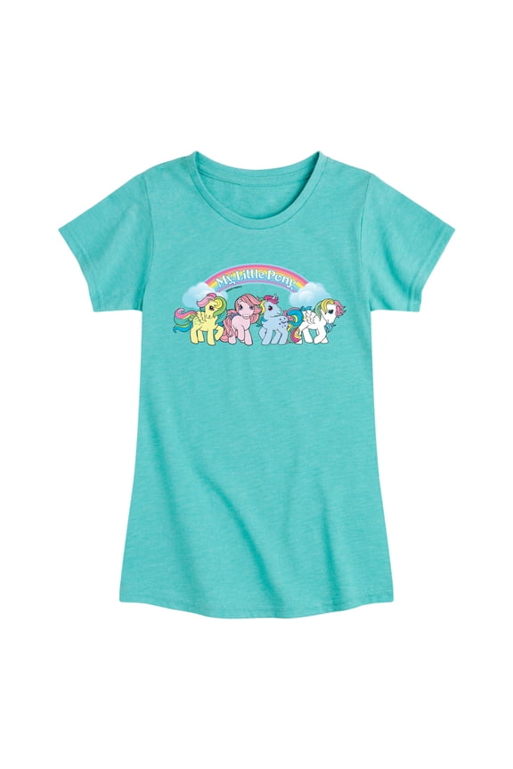- Ponies Logo - Girls Fitted Short Sleeve Tee
