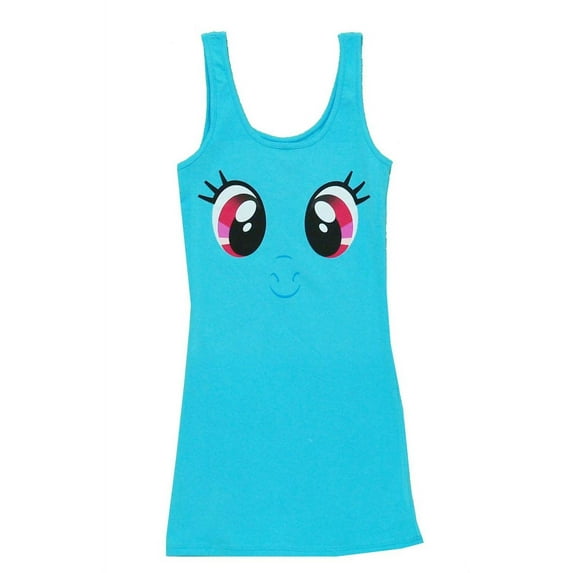My Little Pony Rainbow Dash Big Face Light Blue Juniors Tank Dress