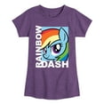 thumbnail image 1 of My Little Pony - Rainbow Dash - Girls Fitted Short Sleeve Tee, 1 of 4
