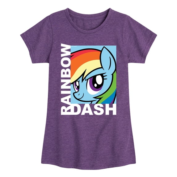My Little Pony - Rainbow Dash - Girls Fitted Short Sleeve Tee