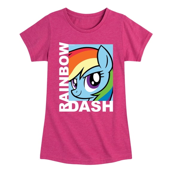 My Little Pony - Rainbow Dash - Girls Fitted Short Sleeve Tee
