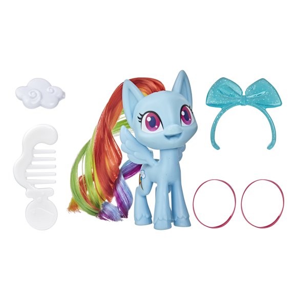 My Little Pony Rainbow Dash Potion with Hair, Comb, And Accessories