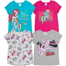 My Little Pony Rainbow Dash Toddler Girls 4 Pack T-Shirts Toddler to Big Kid