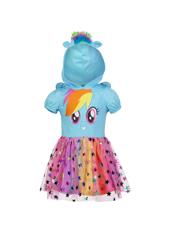 My Little Pony Rainbow Dash Toddler Girls Cosplay Tulle Dress Infant to Big Kid