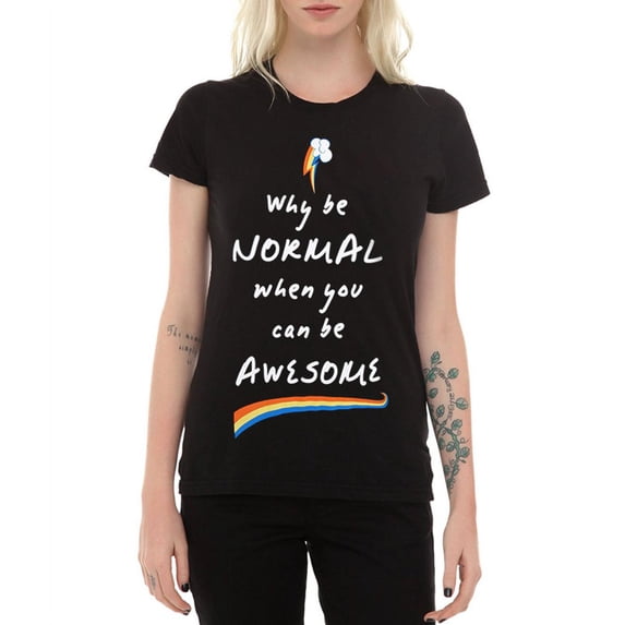 My Little Pony Rainbow Dash Why Be Normal Junior Ladies T-Shirt
