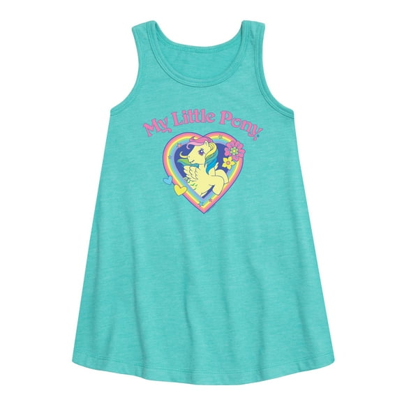 My Little Pony - Rainbow Heart - Girls Aline Dress