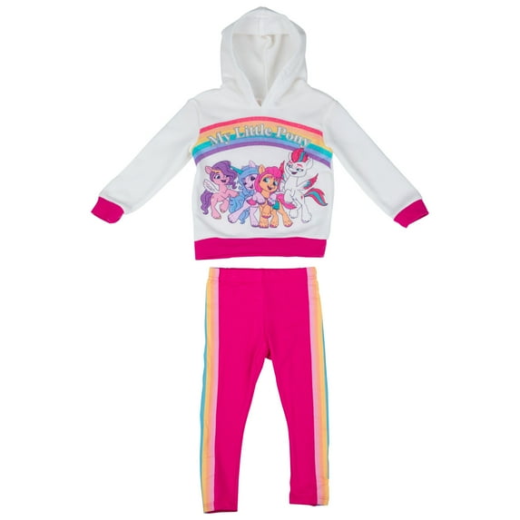 My Little Pony Rainbow Hugs Toddler 2-Piece Fleece Jacket Set-Toddler 3T