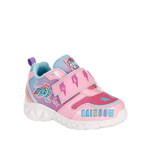 My Little Pony Rainbow Lighted Strap Athletic Sneaker (Toddler Girls)