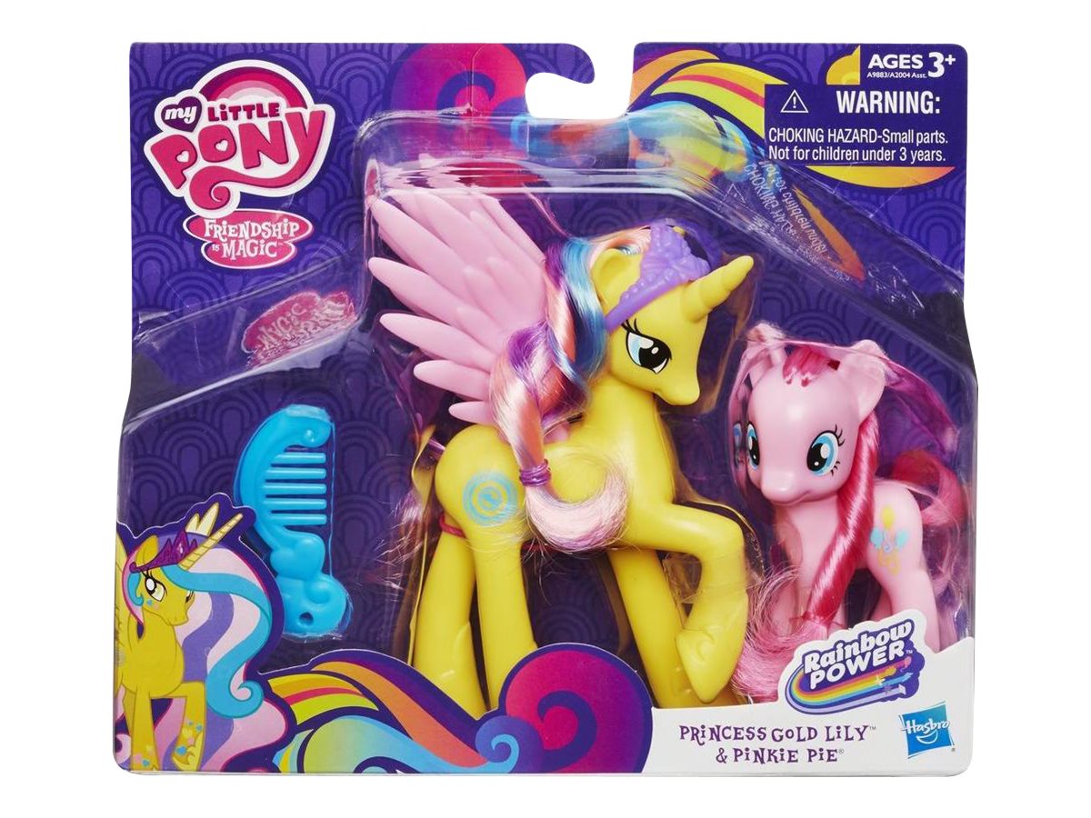 My Little Pony Rainbow Power - Princess Gold Lily and Pinkie Pie Figures - image 1 of 2